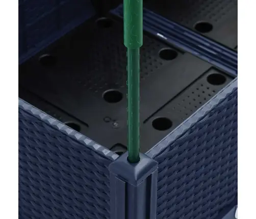 Dārza Puķu Kaste Ar Špaleru, Zili Pelēka, 80X40X142,5 Cm, Pp Vidaxl