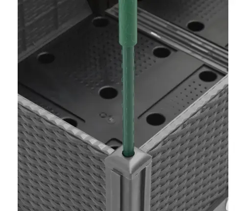 Dārza Puķu Kaste Ar Špaleru, Gaiši Pelēka, 80X40X142,5 Cm, Pp Vidaxl