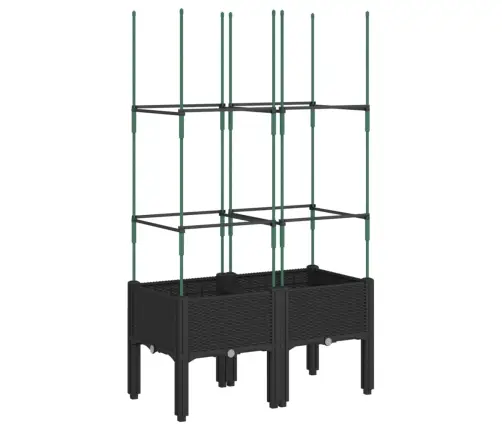 Võrega Taimekast, Must, 80 X 40 X 142,5 cm Pp