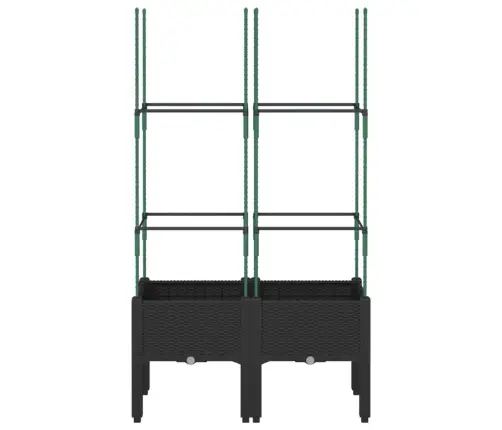 Võrega Taimekast, Must, 80 X 40 X 142,5 cm Pp