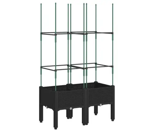 Võrega Taimekast, Must, 80 X 40 X 142,5 cm Pp