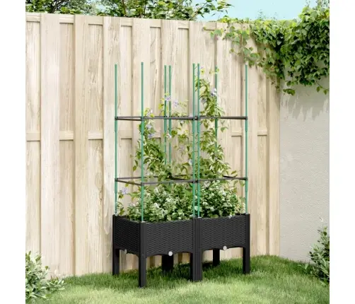 Võrega Taimekast, Must, 80 X 40 X 142,5 cm Pp