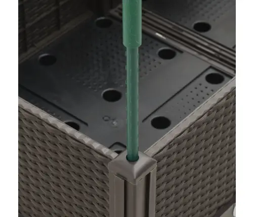 Sodo Lovelis Su Treliažu, Rudos Spalvos, 80X40X142,5cm Pp