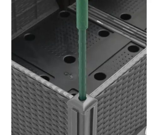 Dārza Puķu Kaste Ar Špaleru, Gaiši Pelēka, 120X40X142,5 Cm, Pp Vidaxl