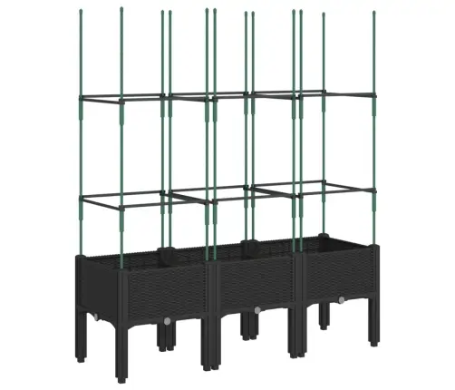 Võrega Taimekast, Must, 120 X 40 X 142,5 cm Pp