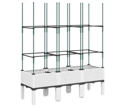 Võrega Taimekast, Valge, 120 X 40 X 142,5 cm Pp