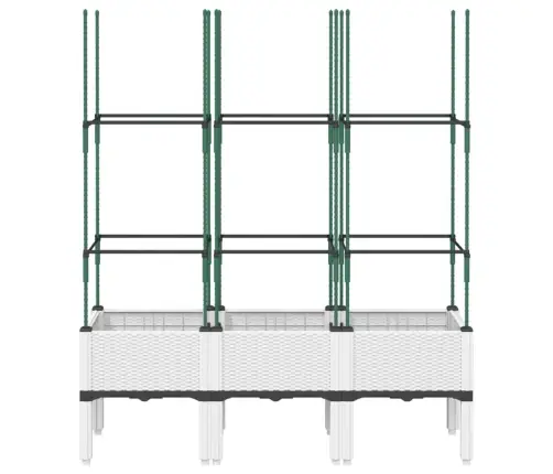 Võrega Taimekast, Valge, 120 X 40 X 142,5 cm Pp