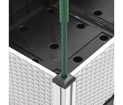 Võrega Taimekast, Valge, 120 X 40 X 142,5 cm Pp