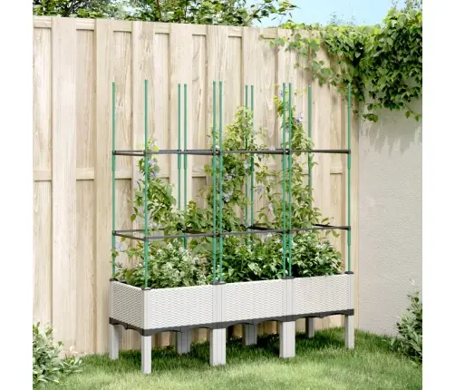 Võrega Taimekast, Valge, 120 X 40 X 142,5 cm Pp