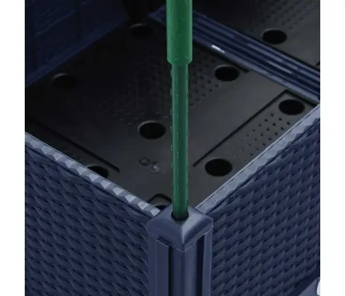 Sodo Lovelis Su Treliažu, Melsvai Pilkos Spalvos, 160X40X142,5cm Pp