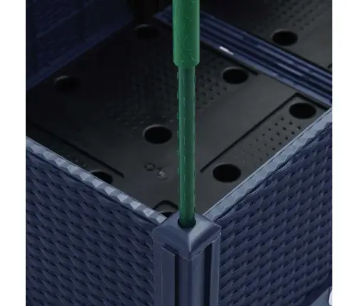 Dārza Puķu Kaste Ar Špaleru, Zili Pelēka, 160X120X142,5 Cm, Pp Vidaxl