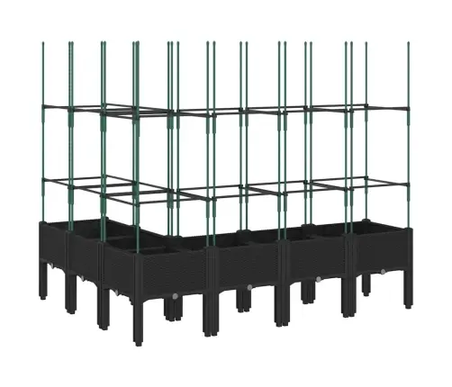 Võrega Taimekast, Must, 160 X 120 X 142,5 cm Pp