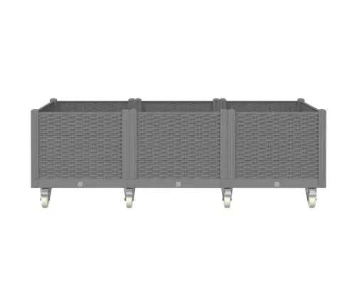 Ratastega Taimekast, Helehall, 150 X 80 X 54 cm Pp