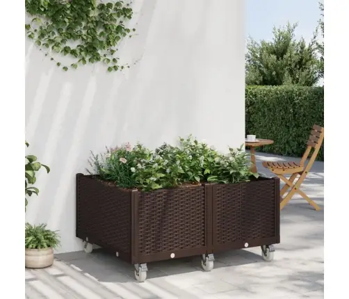 Sodo Lovelis Su Ratukais, Rudos Spalvos, 100X80X54cm Pp