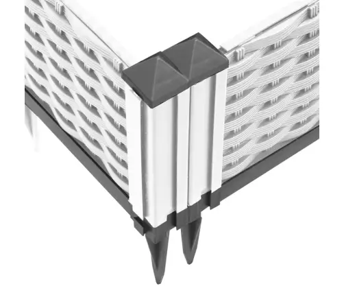 Vaiadega Taimekast, Valge, 42,5X42,5X28,5 cm Pp