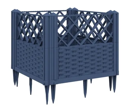 Vaiadega Taimekast, Sinine Hall, 43,5 X 43,5 X 43,5 cm Pp