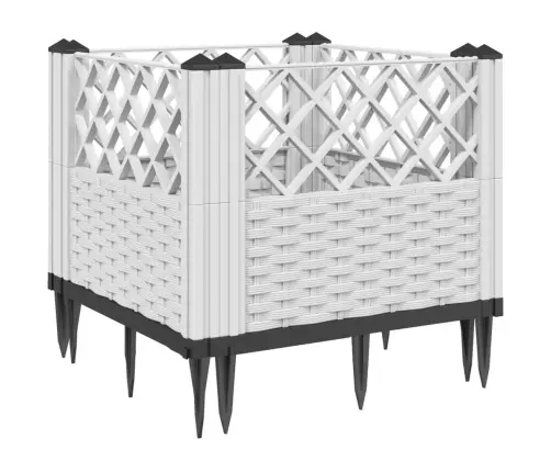 Sodo Lovelis Su Kuoliukais, Baltas, 43,5X43,5X43,5cm Pp