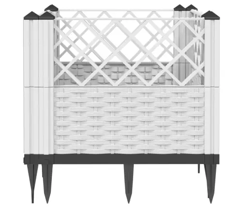 Sodo Lovelis Su Kuoliukais, Baltas, 43,5X43,5X43,5cm Pp