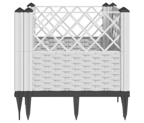 Sodo Lovelis Su Kuoliukais, Baltas, 43,5X43,5X43,5cm Pp