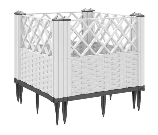 Sodo Lovelis Su Kuoliukais, Baltas, 43,5X43,5X43,5cm Pp