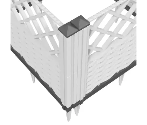 Sodo Lovelis Su Kuoliukais, Baltas, 43,5X43,5X43,5cm Pp