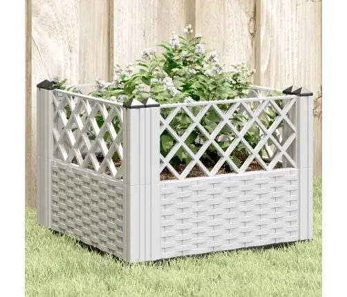 Sodo Lovelis Su Kuoliukais, Baltas, 43,5X43,5X43,5cm Pp