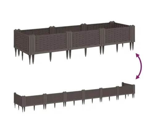 Vaiadega Taimekast, Pruun, 125 X 40 X 28,5 cm Pp