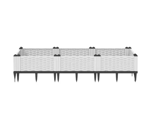 Vaiadega Taimekast, Valge, 125 X 40 X 28,5 cm Pp