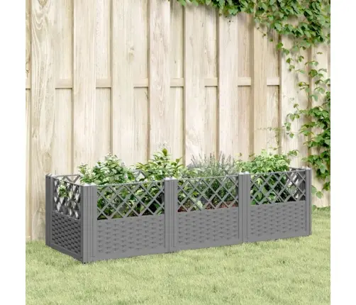 Sodo Lovelis Su Kuoliukais, Pilkas, 123,5X43,5X43,5cm Pp