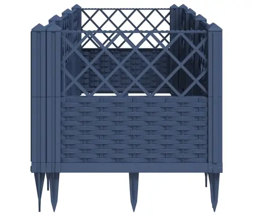 Vaiadega Taimekast, Sinine Hall, 123,5X43,5X43,5 cm Pp
