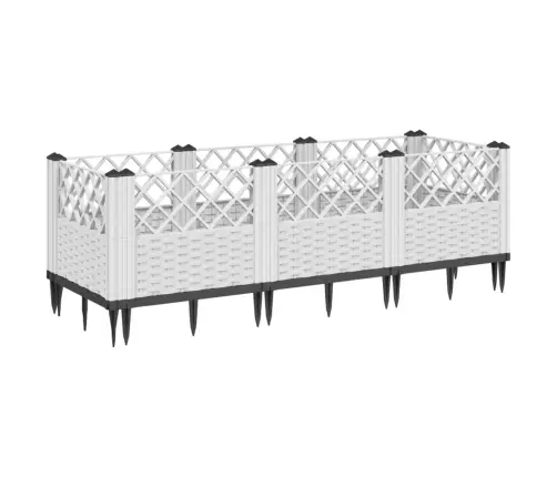 Sodo Lovelis Su Kuoliukais, Baltas, 123,5X43,5X43,5cm Pp