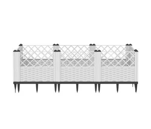 Sodo Lovelis Su Kuoliukais, Baltas, 123,5X43,5X43,5cm Pp