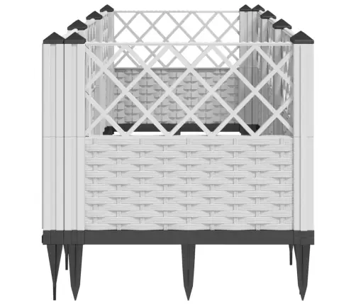 Sodo Lovelis Su Kuoliukais, Baltas, 123,5X43,5X43,5cm Pp