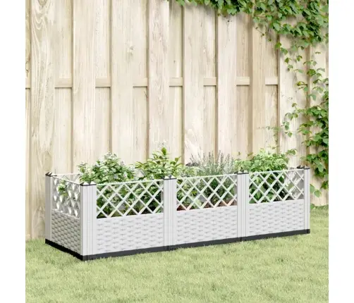 Sodo Lovelis Su Kuoliukais, Baltas, 123,5X43,5X43,5cm Pp