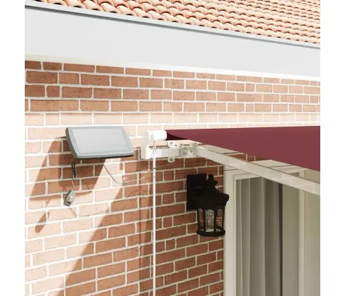 Rankiniu Būdu Ištraukiama Markizė Su Led, Bordo, 400X300Cm