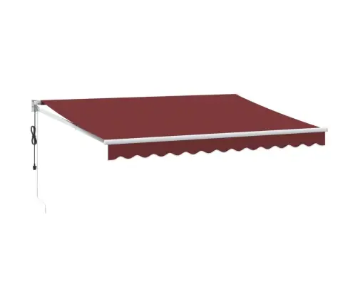 Izvelkama Markīze, 350X250 Cm, Automātiska, Vīnsarkana Vidaxl