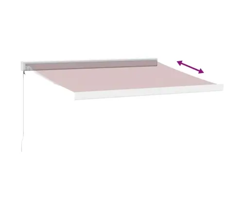 Manuāli Izvelkama Nojume, Vīnsarkana, 350X250 Cm Vidaxl