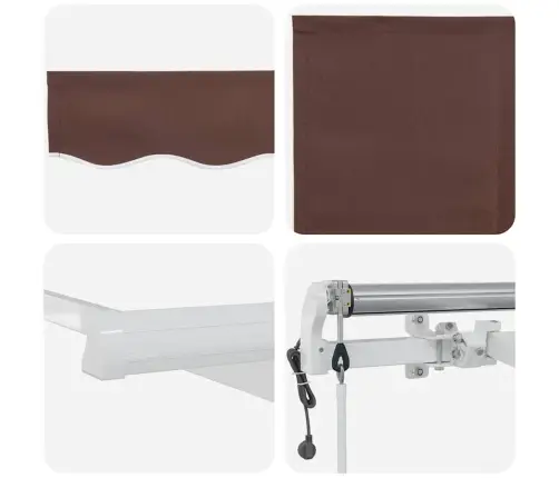 Automatinė Ištraukiama Markizė, Rudos Spalvos, 300X250Cm