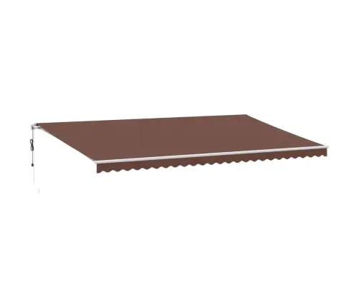 Automātiski Izvelkama Markīze, Led, Brūns, 600X350 Cm Vidaxl