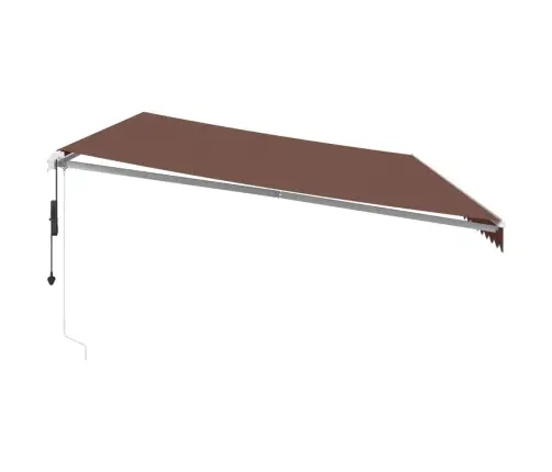Automātiski Izvelkama Markīze, Led, Brūns, 600X350 Cm Vidaxl