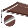 Automātiski Izvelkama Markīze, Led, Brūns, 600X350 Cm Vidaxl