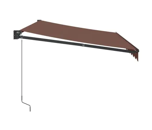 Izvelkama Markīze, Manuāla, 350X250 Cm, Brūns Vidaxl