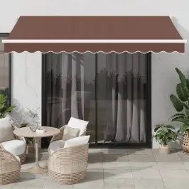 Izvelkama Markīze Ar Led, Manuāla, 350X250 Cm, Brūna Vidaxl Izvelkama Markīze Ar Led, Manuāla, 350X250 Cm, Brūna Vidaxl