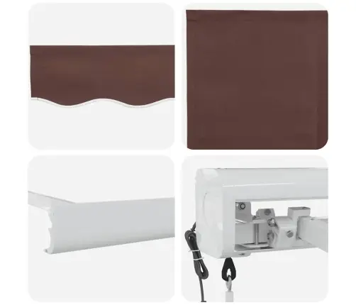 Izvelkama Markīze, Automātiska, 300X250 Cm, Brūns Vidaxl