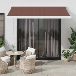 Izvelkama Markīze Ar Led, Manuāla, 350X250 Cm, Brūna Vidaxl Izvelkama Markīze Ar Led, Manuāla, 350X250 Cm, Brūna Vidaxl