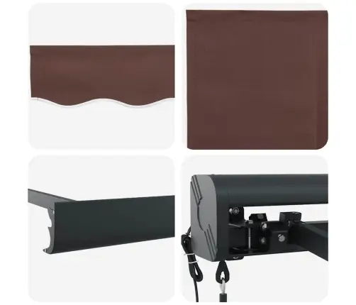 Izvelkama Markīze, Automātiska, 300X250 Cm, Brūns Vidaxl