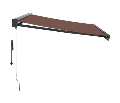 Izvelkama Markīze Ar Led, Manuāla, 350X250 Cm, Brūna Vidaxl