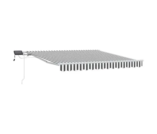 Rankiniu Būdu Ištraukiama Markizė, Antracito/Balta, 300X250Cm