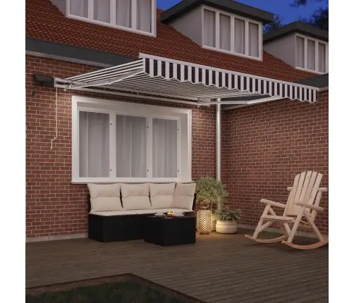 Rankiniu Būdu Ištraukiama Markizė, Antracito/Balta, 300X250Cm