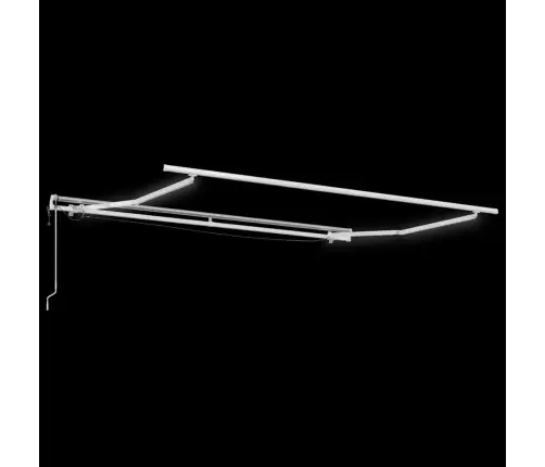 Automātiski Izvelkama Markīze, Led, Pelēka Un Balta, 300X250 Cm Vidaxl
